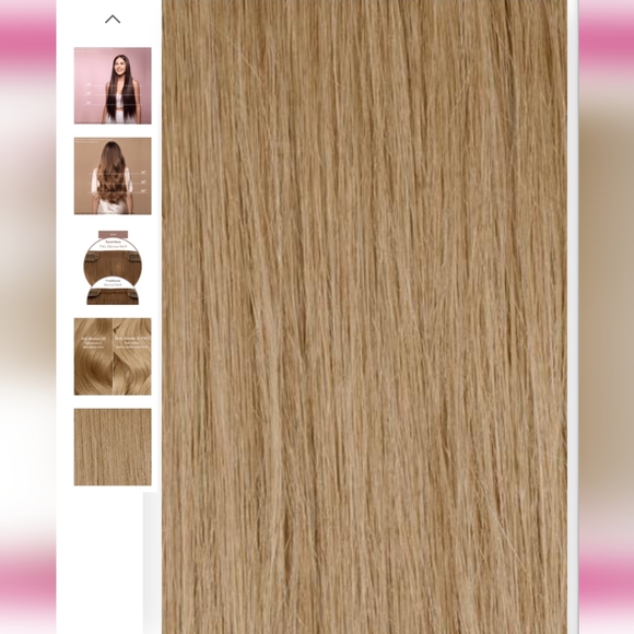 BEST BOMBAY seamless Thinning Hair Fill-ins Ash Brown 8 extentions - Picture 2 of 8